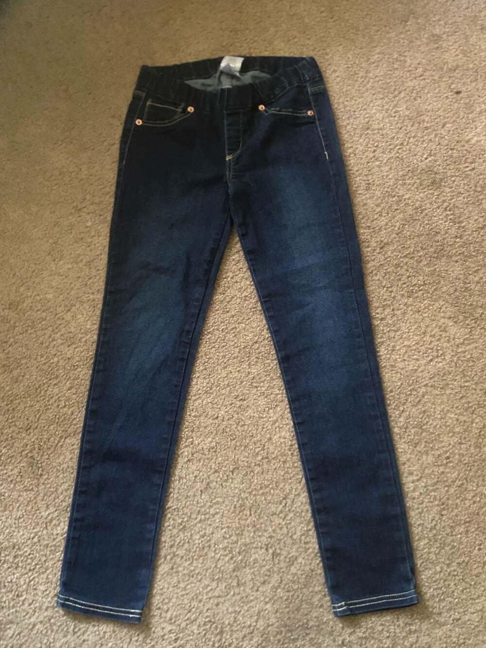 Levi's Jeans Legging Size 12REG Dark Blue Denim Pull On Skinny. Youth 12.